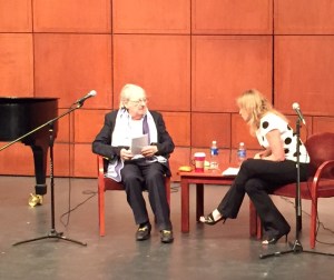 Previn chatting with Suzanne Bona of WGUC
