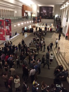 The lobbies were buzzing at Woodruff Arts Center in Atlanta recently 