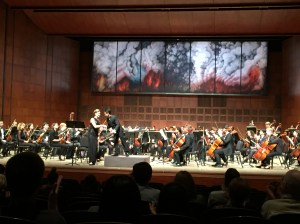 Soloist Claire Lopatka with conductor Aik Khai Pung